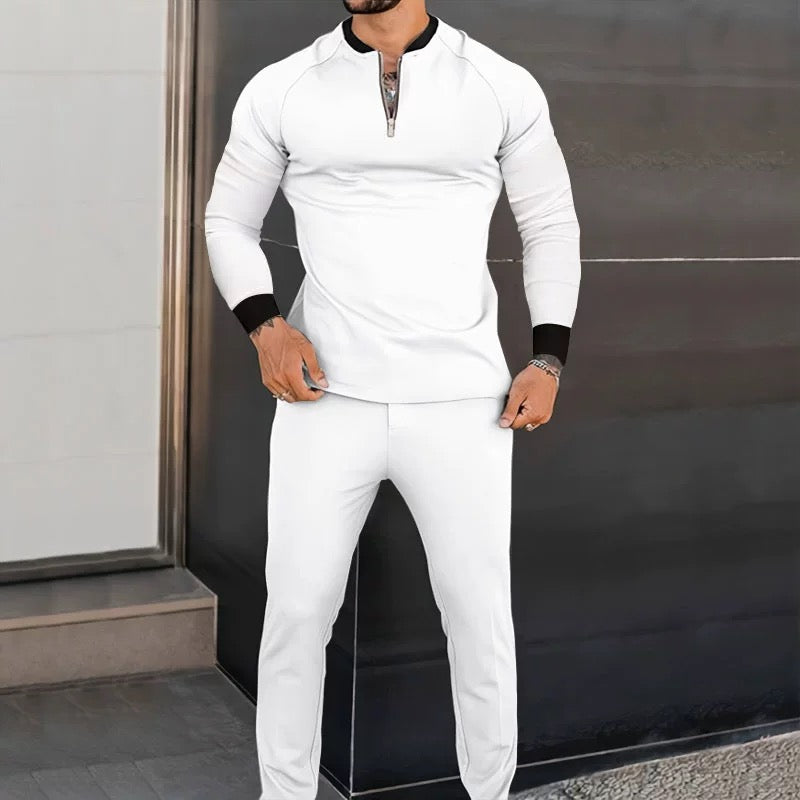 Slim-Fit Zip-Up Tracksuit