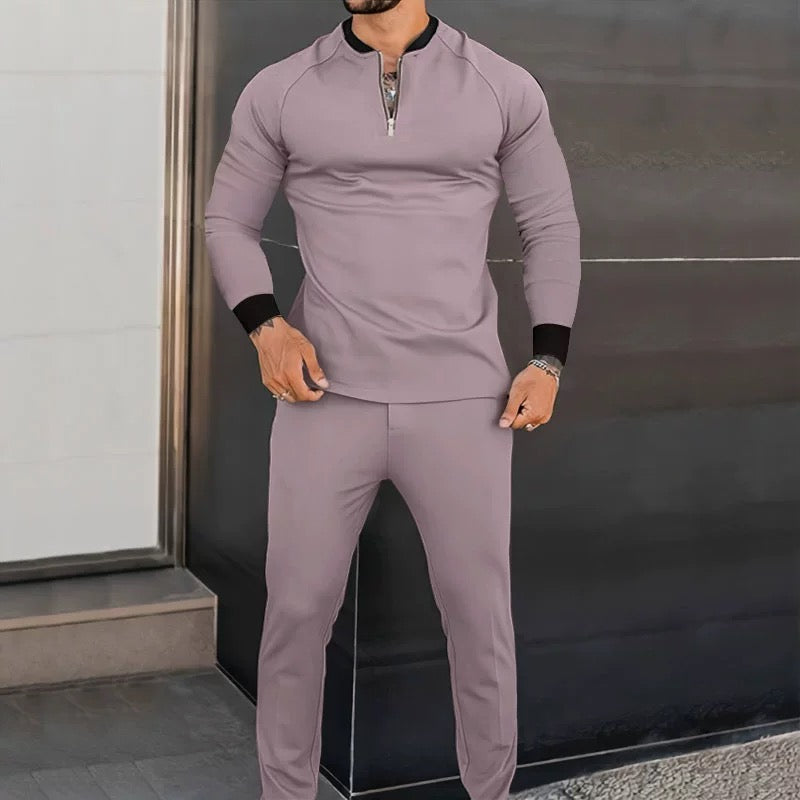 Slim-Fit Zip-Up Tracksuit