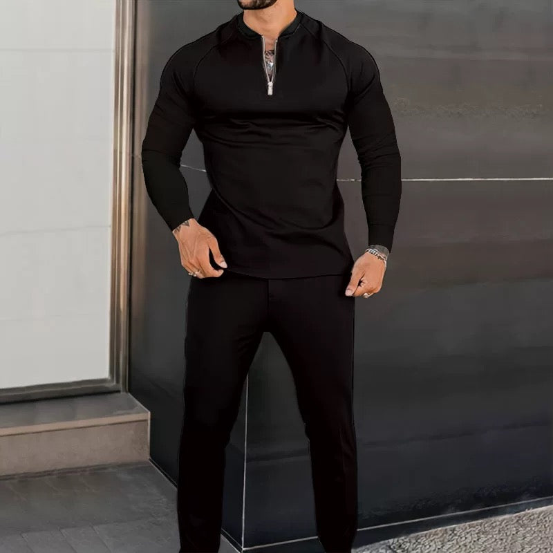 Slim-Fit Zip-Up Tracksuit