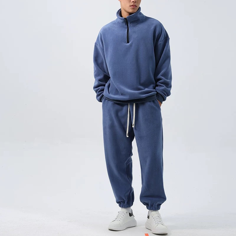 Fleece Sweatshirt Jogger Set