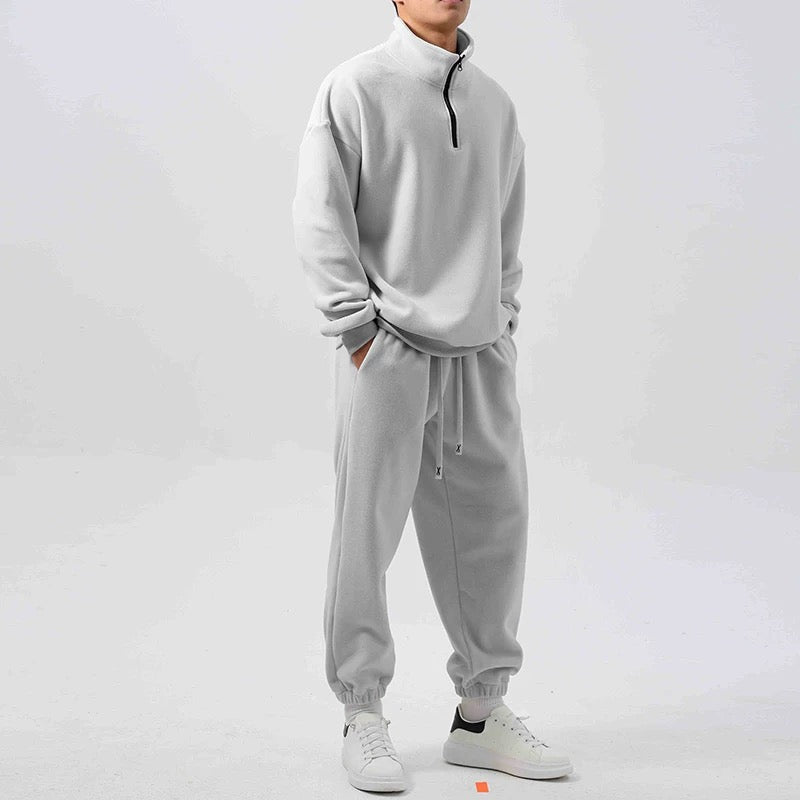 Fleece Sweatshirt Jogger Set