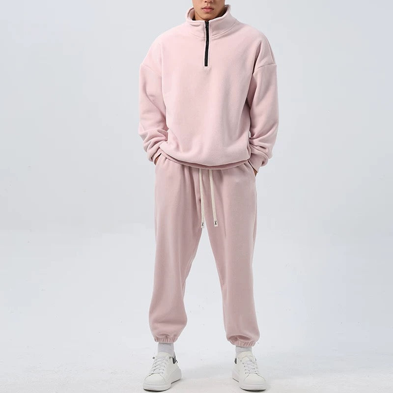 Fleece Sweatshirt Jogger Set