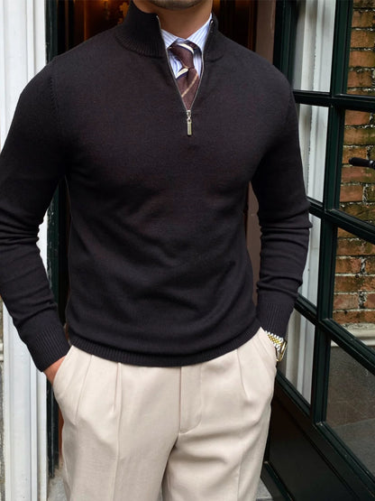 Smart Casual Zip-Up Sweater