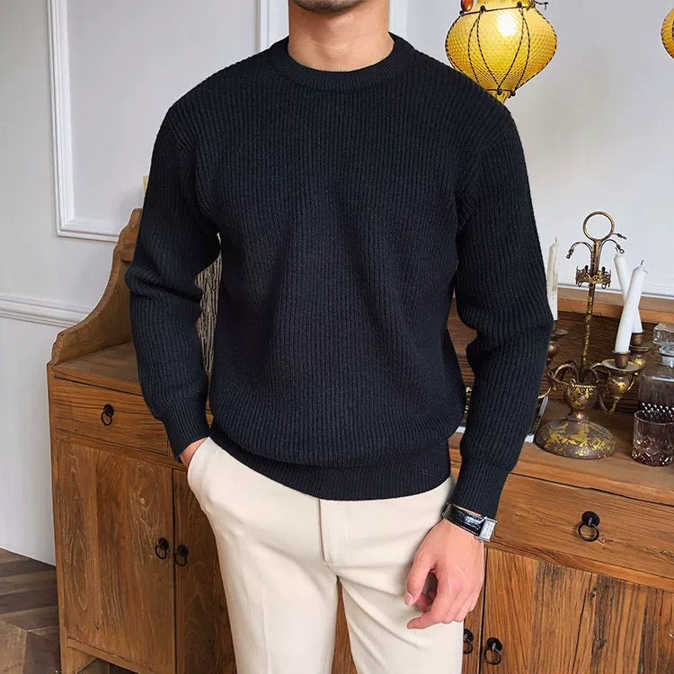 Oldmoney Crewneck Wool Sweater