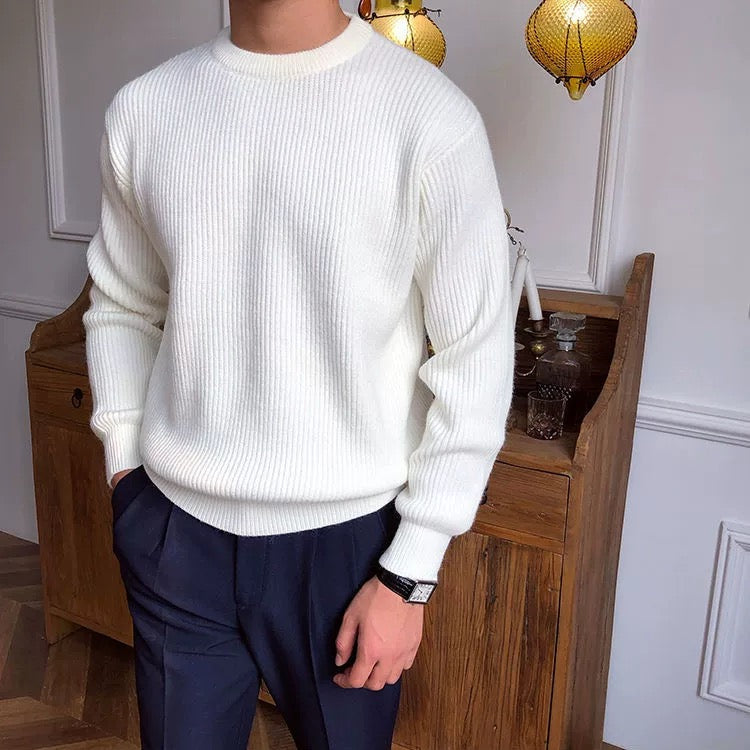 Oldmoney Crewneck Wool Sweater