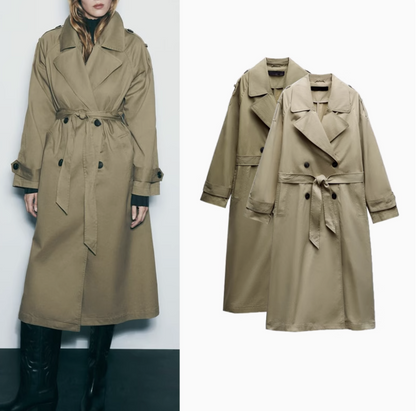 Classic Long Trench Coat