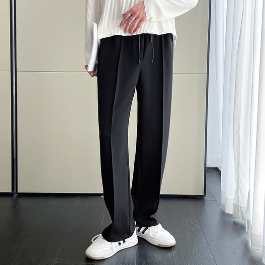 Casual Relaxed Fit Straight-Leg Pants