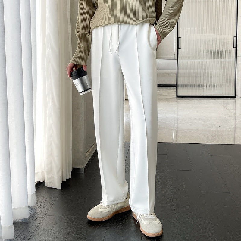 Casual Relaxed Fit Straight-Leg Pants